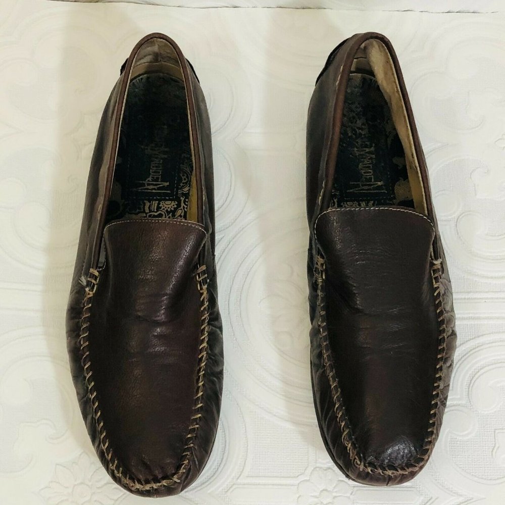 Steve Madden Mens Kronos Dark Brown Flat Slip On M